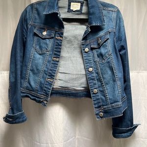 Wax denim blue jean jacket
